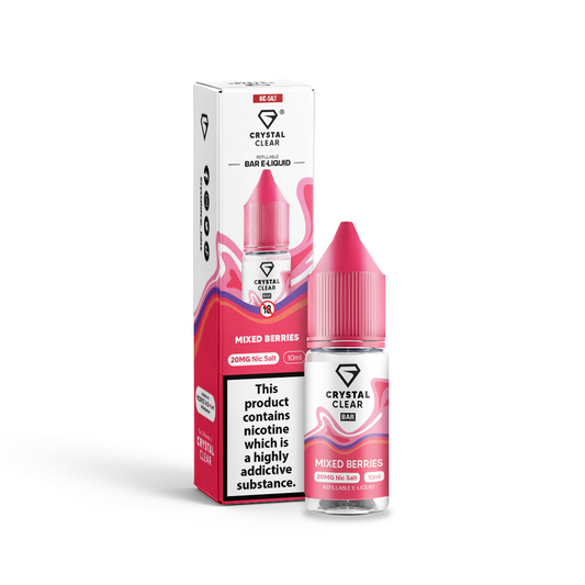 Mixed Berries Nic Salt E-Liquid by Crystal Clear