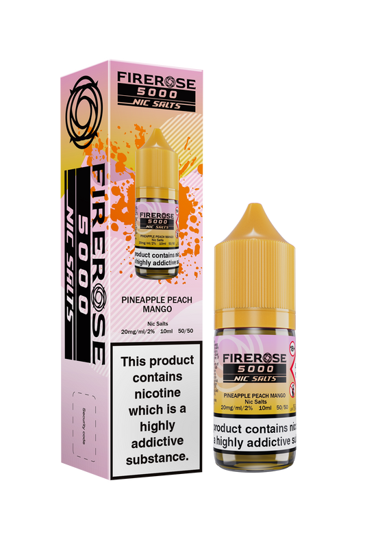 Pineapple Peach Mango FIREROSE 5000 Nic Salt E-Liquid by ELUX