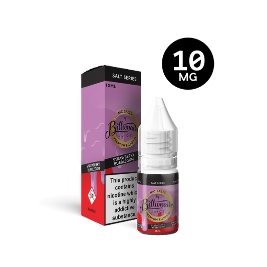 Strawberry Bubblegum 10ML Nic Salt E-Liquid by Billionaire Juice