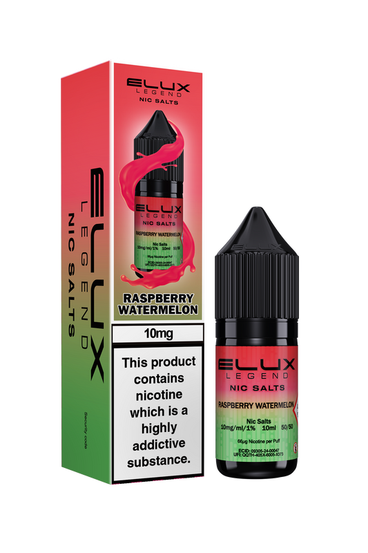 Raspberry Watermelon Nic Salt E-Liquid by Elux Legend