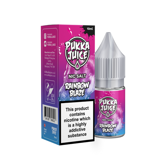 Rainbow Blaze Nic Salt E-Liquid by Pukka Juice