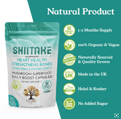 Shiitake Mushroom Capsules by NTURE