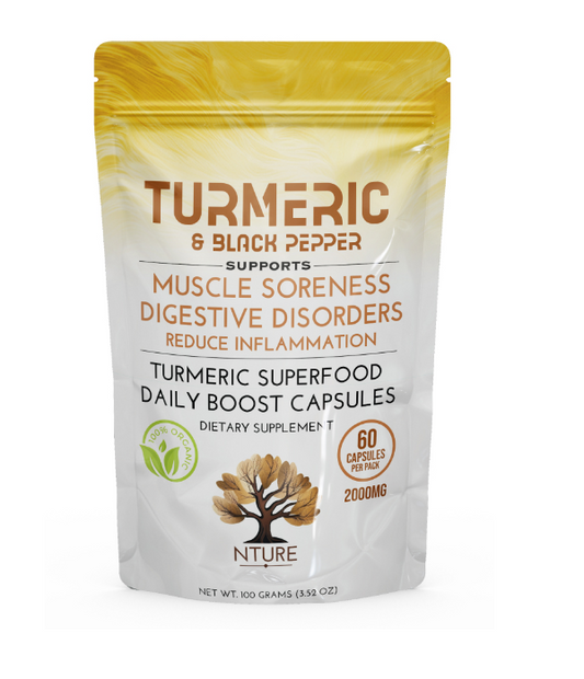 Tumeric & Black Pepper Capsules by NTURE