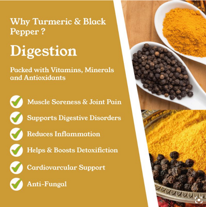 Tumeric & Black Pepper Capsules by NTURE