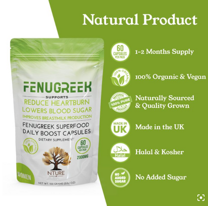 Fenugreek Capsules for WOMEN by NTURE