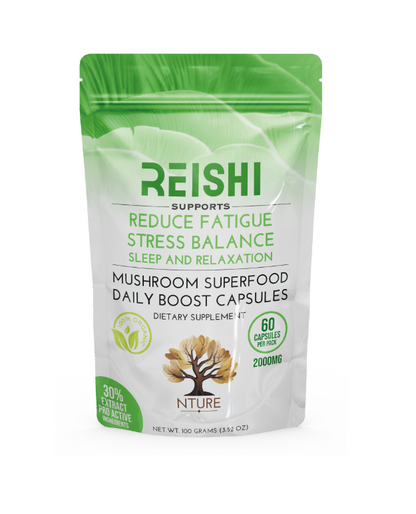 Reishi Mushroom Capsules by NTURE