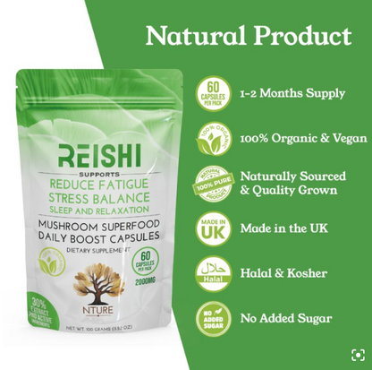 Reishi Mushroom Capsules by NTURE