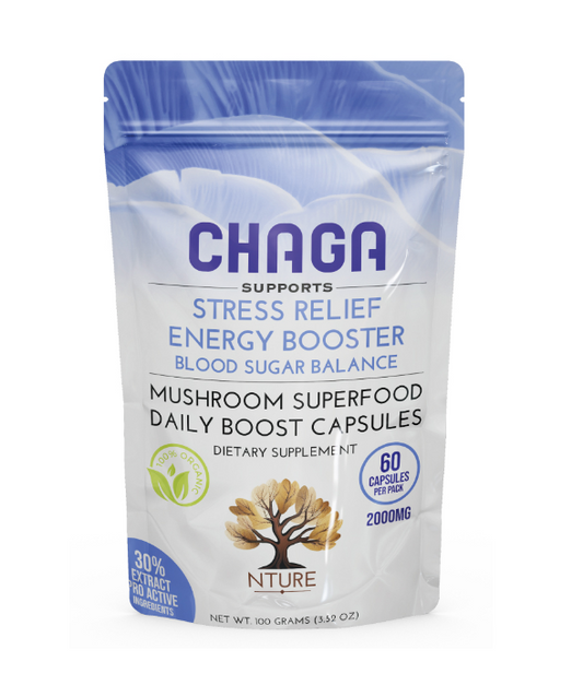 Chaga Mushroom Capsules by NTURE