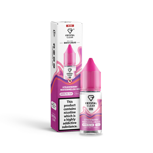 Strawberry Watermelon Ice Nic Salt E-Liquid by Crystal Clear