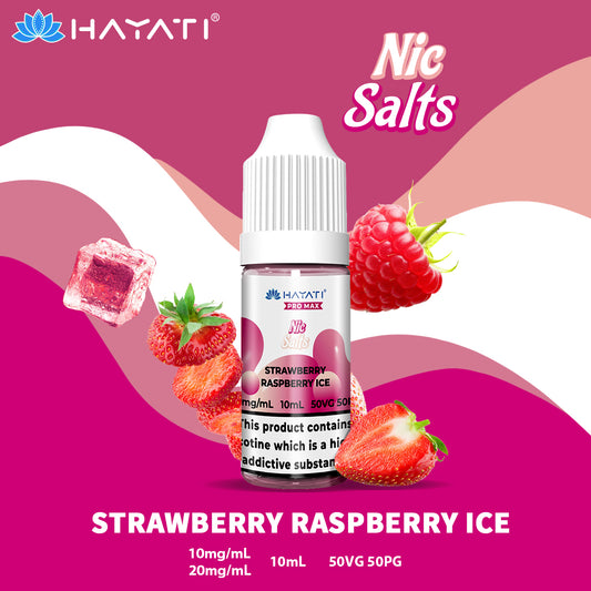 Strawberry Raspberry Ice Nic Salt E-Liquid by Hayati Pro Max