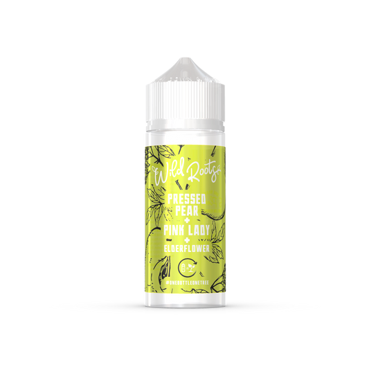 Pressed Pear, Pink Lady & Elderflower Shortfill E-Liquid by Wild Roots