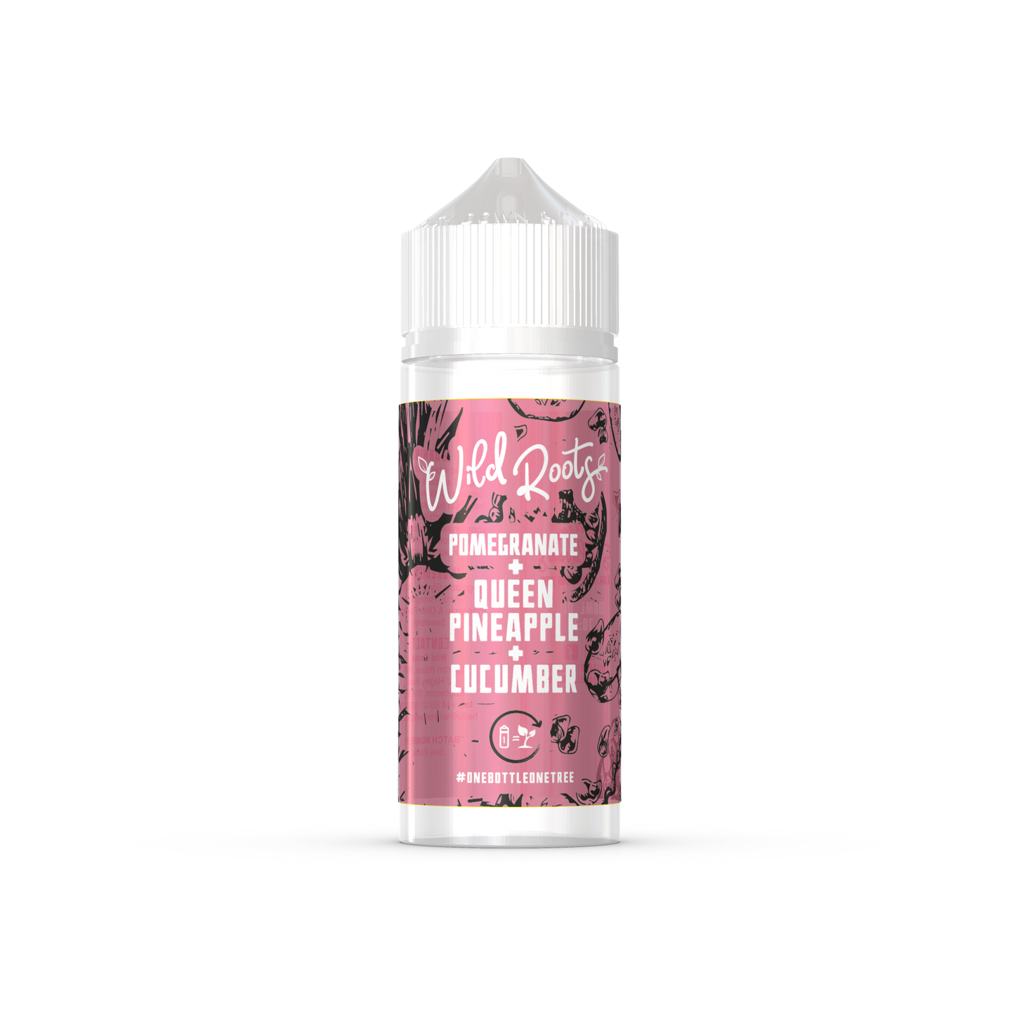 Pomegranate, Queen Pineapple & Cucumber Shortfill E-Liquid by Wild Roots