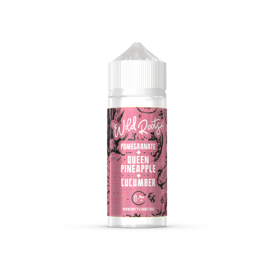 Pomegranate, Queen Pineapple & Cucumber Shortfill E-Liquid by Wild Roots