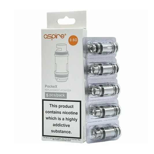 Aspire PockeX 0.6 Ohm Coils (Pack of 5)