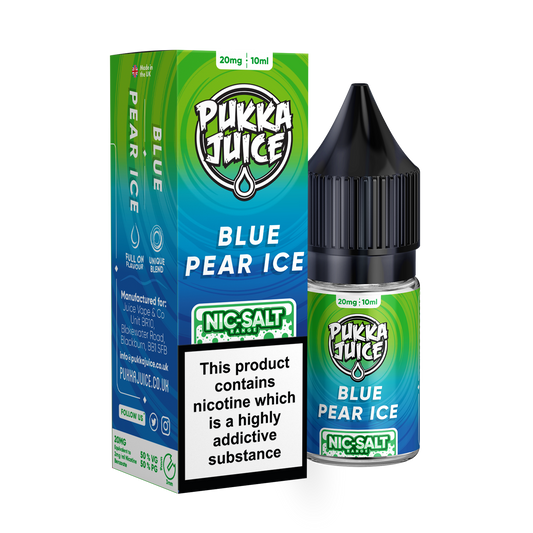 Blue Pear Ice Nic Salt E-Liquid by Pukka Juice