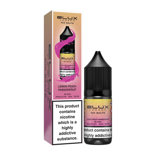 Lemon Peach Passionfruit Nic Salt E-Liquid by ELUX Legend